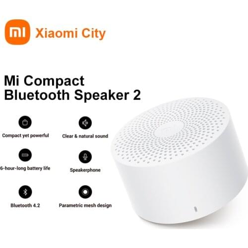Xiaomi Mi Compact Bluetooth Speaker 2 Smart Home Portable Speaker Global Version AI Smart Voice Control