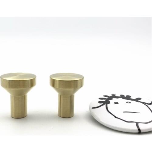 LCH Free Shipping Nordic Style Mini T shaped Solid Brass Cabinet Knob Drawer Furniture Handles Mini Brass Knob Clothes Hook