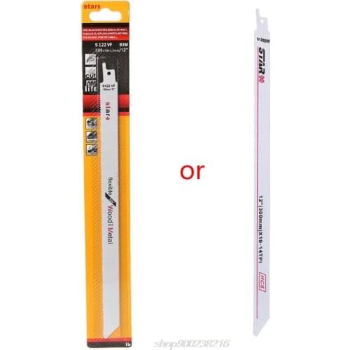 High Carbon Steel S122VF 300mm 12" Reciprocating Saw Blade Effective Flexible For Cutting Wood Woodworking MY31 21 Dropshipping