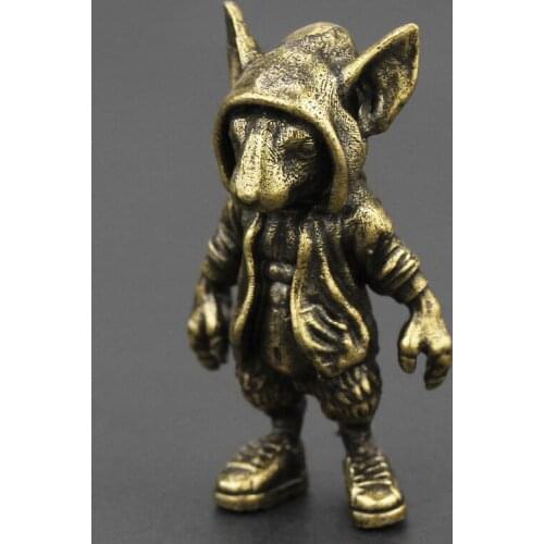 Opper cartoon mouse manual handle key chain pendant car chain ring ring mens and womens personalized school bag hanging orname