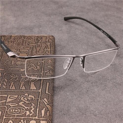 Vazrobe Oversized Eyeglasses Frames Men 160mm Wide Glasses Male Spectacles Semi Rimless Eyewear Fashion Plain Lens