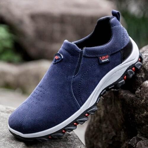 Weweya Autumn Winter Comfortable Suede Male Loafers Slip On High Quality Casual Shoes Men Sneakers Brand Designer Footwear