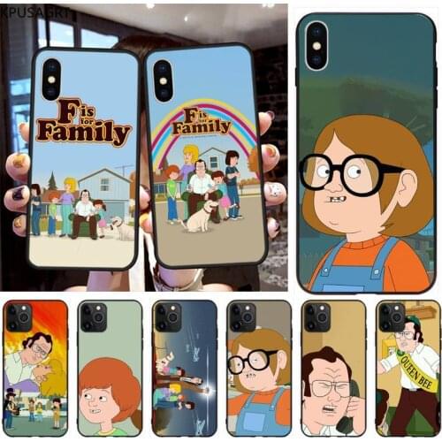 F Is for Family Soft black Phone Case for iphone 12 pro max 11 pro XS MAX 8 7 6 6S Plus X 5S SE 2020 XR case