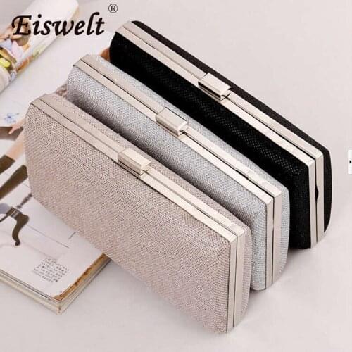 Dropshipping Woman Evening Bag Women Diamond Rhinestone Clutch Crystal Day Clutch Wallet Wedding Purse Party Banquet Silver