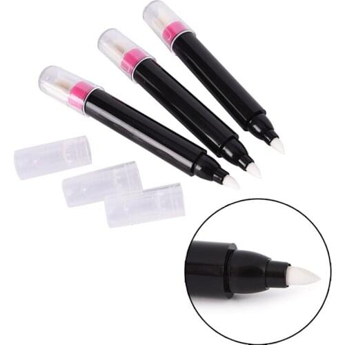 Empty Nail Art Polish Corrector Remover Cleaner Pen Empty Pen With 3 Tips