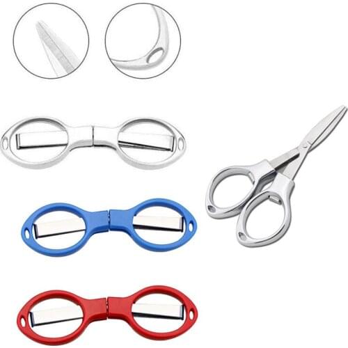 Folding Scissors Stainless Scissors Fishing Line Scissors Sewing Snips Embroidery Scissors Paper Cutting Tool Mini Shear