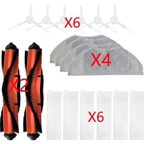 Replacement Spare Parts Main Brush Roller Hepa Filter Mops Clothes Pad Side Brush For Xiaomi MIJIA G1 Vacuum Cleaner Robot