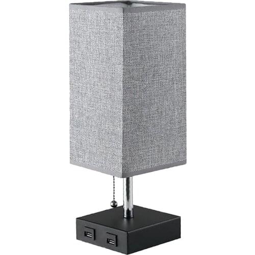 Modern Table Lamp Fabric Lampshade for Bedroom Study Room Bedside Table Reading Lights