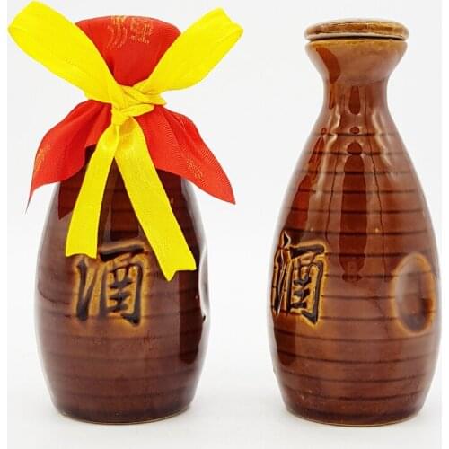 Vintage Hip Flask Ceramic 100ml Japanese Sake Bottle Small Liquor Bottle Alcohol Decantador De Vino Household DrinkwareED50JH