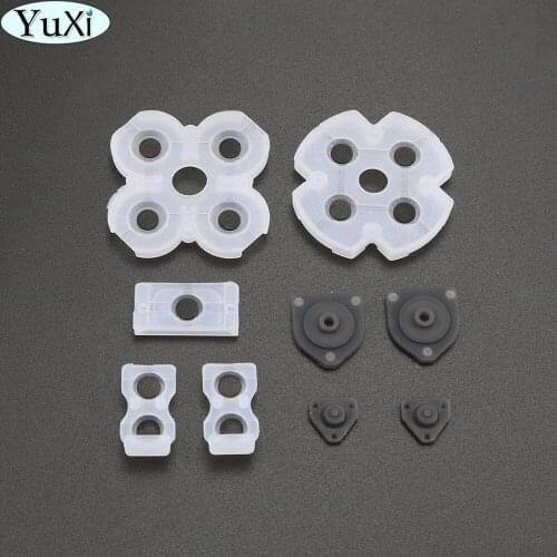 YuXi 2set Rubber Replacement Silicone Conductive Adhesive Button Pad keypads for Sony PS4 for PlayStation DualShock 4 Controller