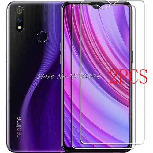 2PCS FOR OPPO Realme X Lite Tempered Glass Protective on OPPO Realme 3 Pro RMX1851 6.3" Screen Protector Glass Film Cover