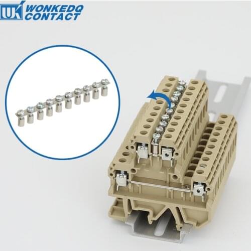 SAK-DK-4Q-10 Weidmuller SAK Type Terminal Block Accessories Fixed bridge for DK4Q/35 DK4QV/35 DIN Rail Terminal Blocks