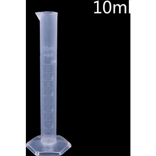 10ml Plastic Measuring Cylinder Graduated Tools Chemistry Laboratory Cylinder Tools School Lab Supplies