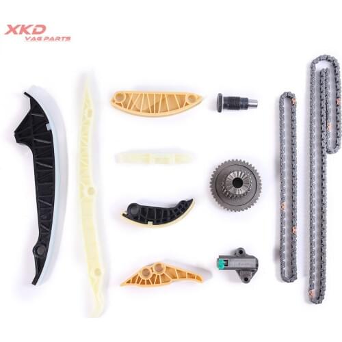 11Pcs Timing Chain Set For V-W Golf Beetle A-udi A3 Q3 Q5 TT Third EA888 2.0T