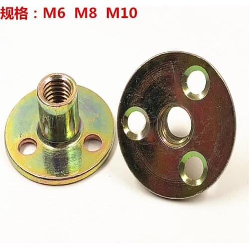5pcs M6 M8 M10 thickened iron locknut nut for furniture