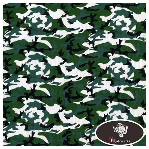 Free shipping Green CAMOUFLAGE Hydrographic Film Camo Water transfer printing film 50cm*10m aqva print film HFC016