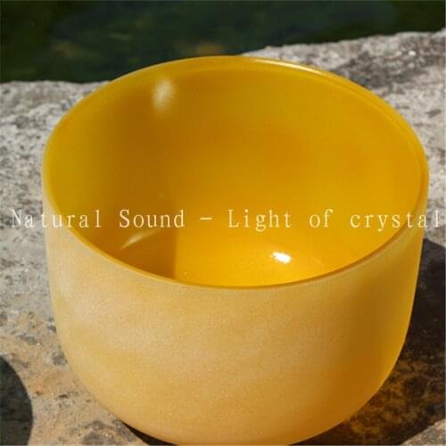 8'' Chakra Color Quartz Crystal Singing Bowl With Any Tone of C D E F G A B