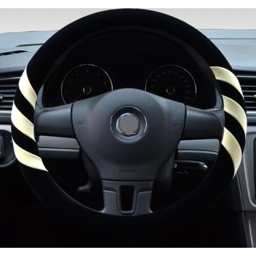 Auto Steering Wheel Cover classic Adicolo Velvet Winter Warm Soft 35 36 37 38 39 40 cm 14' 15' 16' Diameter Car Steering Sover