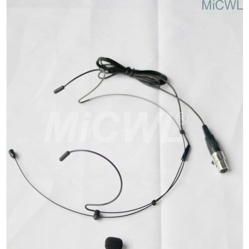 Black TA4F mini Headset Head Wear Microphone For Shure Wireless BeltPack System Omnidirectional Mics