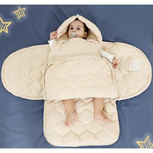 Baby Sleeping Bag 100% Cotton Sleepsack Childrens Sleeping Bag Bedding Cartoon Sleepsack Baby Anti-kick quilt