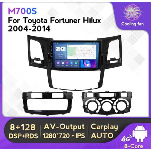 DSP IPS 4G Lte Android 10 Car Multimedia GPS Navigation Player For Toyota Fortuner Hilux Revo Vigo 2004-2013 2014 Radio Stereo