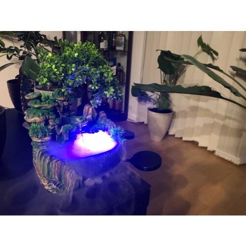 Chinese Style Water Fountain Feng Shui Ball With(No) Led Light Home Office Decoration Desktop Furnishings Ornaments Gifts