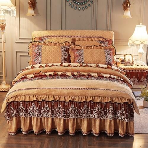 2018 Bedclothes Simple Fashion Geometric Stripes Bed Sheet Duvet Cover Sets 4pcs Bedding Set