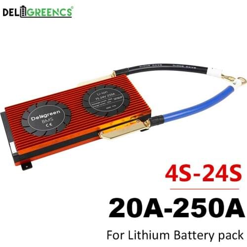 LiNCM LifePO4 BMS 4S 6S 8S 10S 12S 13S 14S 16S 17S 20S 21S 24S PCM/PCB/BMS LiFePO4 Bms LMO Li-po Battery Pack with Balance
