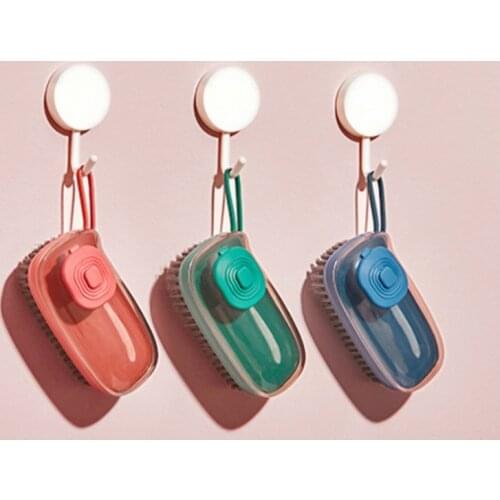 Automatic Liquid Addition Laundry Cleaning Brush Household Multi-function Hard Wool Shoes Washing Tools Kitchen Pot Dish Brushes