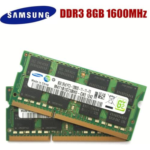 SAMSUNG 8G 4G 2G PC3 12800S DDR3 8G 4GB 2GB1600Mhz Laptop Memory 4G PC3 12800S 1600 MHZ Notebook Module SODIMM RAM