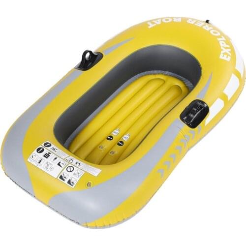 1-2 Person Inflatable Fishing Boat Kayak Canoe 55kg/90kg Rowing Boat Double Valve Drifting Diving Inflatable Swimming Pool Boat