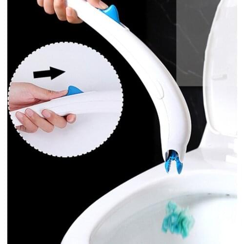 Disposable Cleaning Toilet Brush Replaceable Concentrated Detergent Head For Home Bathroom Cleaning Brush