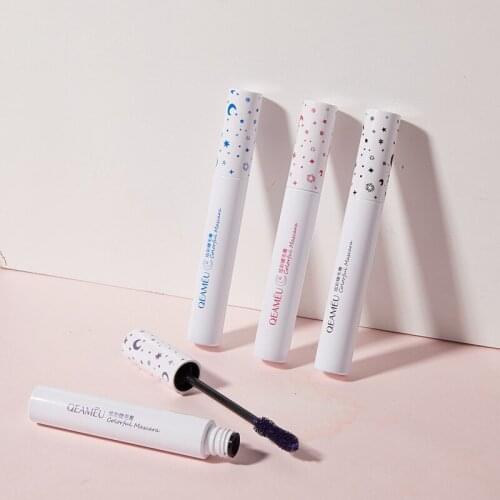 Sexy Dazzle Lash Color Mascara Natural Roll Warped Long Thick Four Colors Durable Finish-free Soft Makeup Mascara