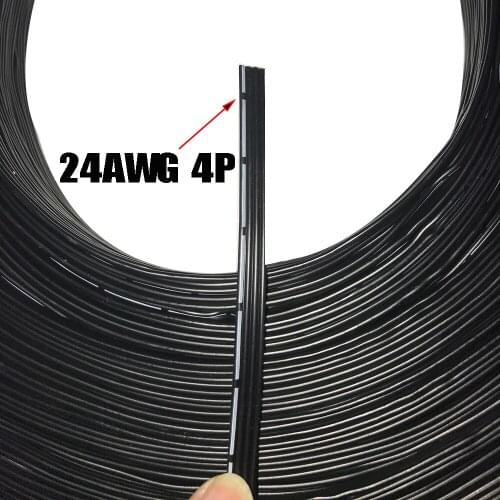 3D Printer wire silicone Board Wire 100M/roll Tinned Copper Line 24AWG Rubber Cable 4P Multi-core Appliance Repair Line