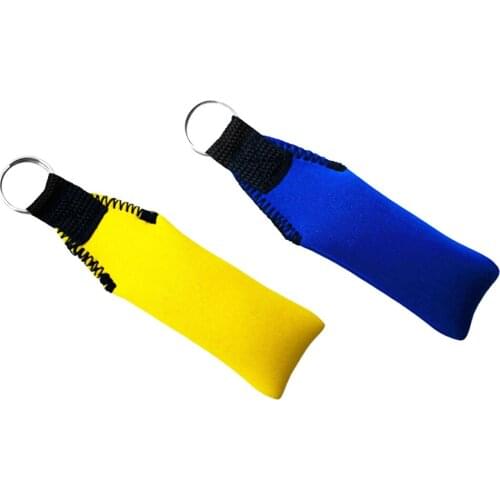 2Pcs Rectangle Neoprene Floating Keyring Key Float For Yacht Water Sports
