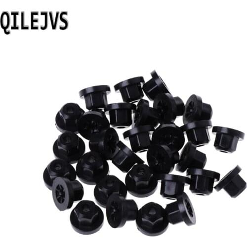 QILEJVS 30pcs Car Plastic Body Nut Flange Clip Fit for Mercedes Benz E30 E32 7 Series