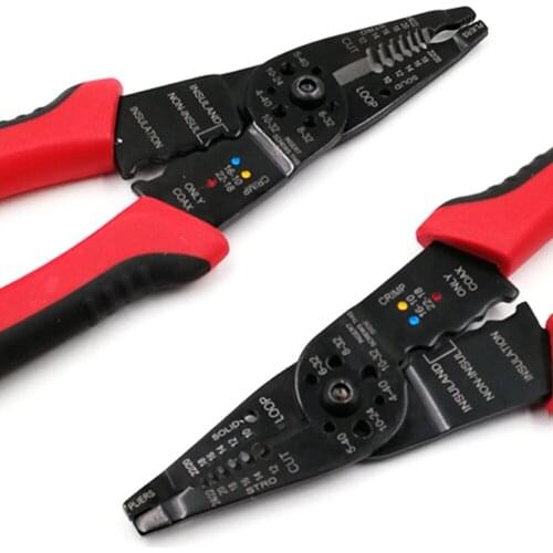 Manual Wire Stripper Cutter Hand Tool Wire Stripping Plier HS-083 Terminal Connector Crimping Tool