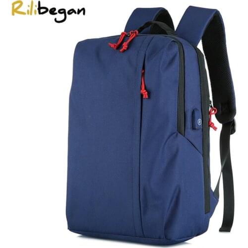 High Quality Oxford Men Backpack USB Charging Business Backpack for Men Waterproof Computer 15.6 Inch Men Bag Backpack Men