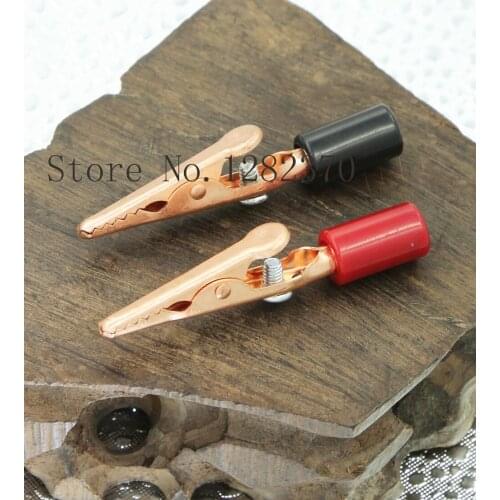 [SA] CL4460CHS pure copper alligator clip 4mm Shank jack screw terminal --50pcs/lot