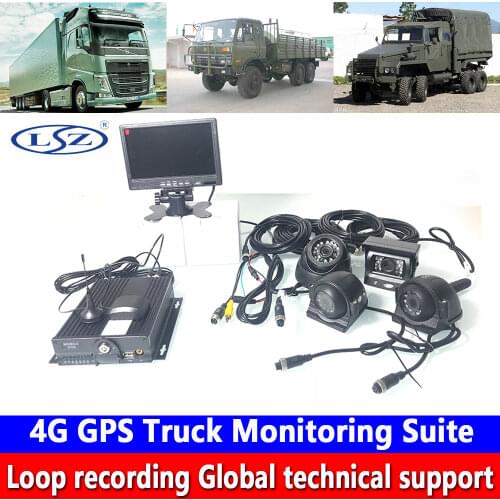 Car/Ship Satellite Positioning Monitoring System 4G GPS Truck Monitoring Suite SDCard Full Netcom Remote Video Surveillance Host