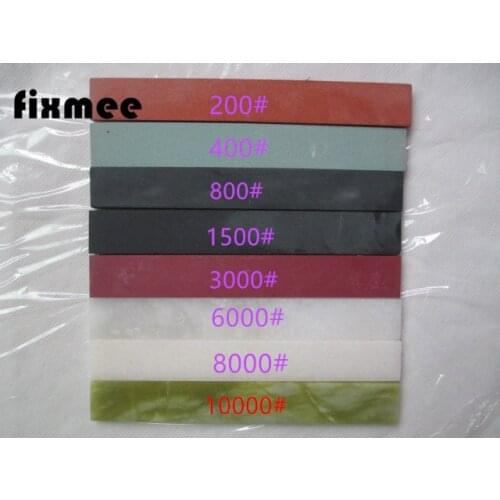 Fixmee 200-10000# fine grinding Emerald Oil Stone Natural emerald green agate polishing Whetstone 150*20*5mm Oilstone