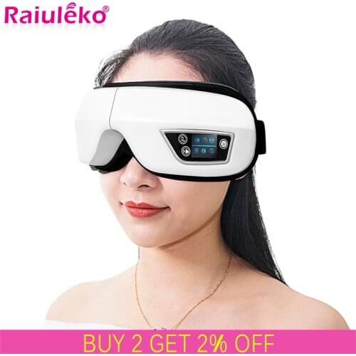 4D Smart Eye Massager Magnetic Airbag Vibration Eye Mask Heating Eye Care Instrumen Bluetooth Music Relieve Fatigue Dark Circles