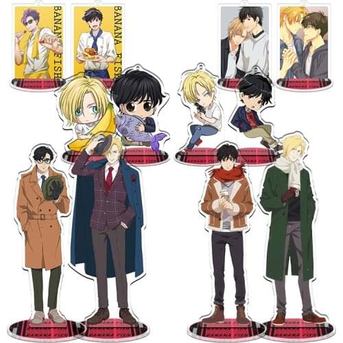 Japan Anime BANANA FISH Ash Lynx Okumura Eiji Cartoon Acrylic Stand Model Plate Desktop Toy Keychain Pendant