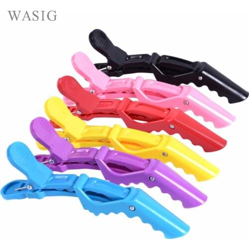 5Pcs/Pack Hairdressing Clamps Claw Clip Hair Salon Plastic Crocodile Barrette Holding Hair Section Clips Grip Tool Accessories