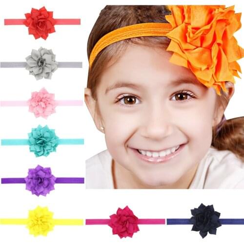 1 Piece MAYA STEPAN Children Girls Lotus Leaf Elastic Hair Head Band Baby Newborn Hair Rope Headband Headwear Headwrap