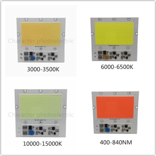 100W light engine driver free 220V high pressure Warm white cold white white full spectrum band COB integrated light bulb