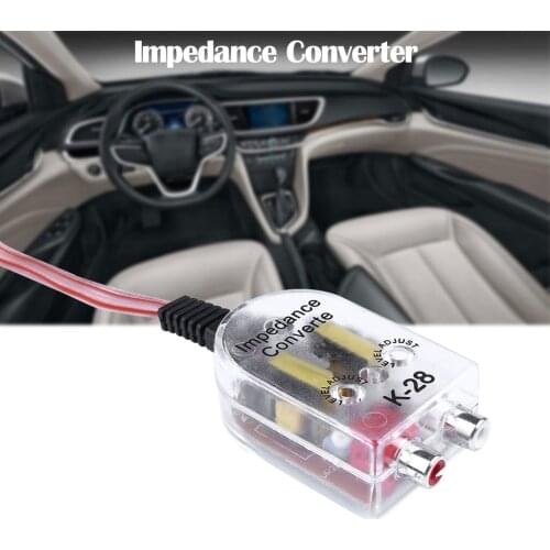 12V Car Stero Radio Speaker High To Low RCA Line Audio Impedance Converter Vehicle Amplifier Converter Car Styling