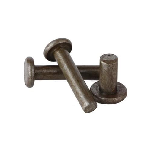 30pcs M3 iron color flat head rivtes solid rivet percussion rivetings knock rivetings GB109 4mm-12mm length