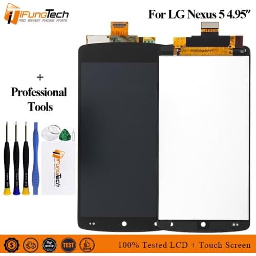 4.95" New LCD Display For LG Nexus 5 D820 Digitizer Assembly Repair Parts For LG D821 Nexus 5 Replacement Touch Screen +Tested