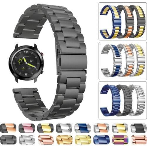Stainless Steel Band for TicWatch 2 3 GTX S2 E2 Bracelet Wrist Strap for TicWatch Pro 3 Watchband Metal Wrist Bands 20mm 22mm